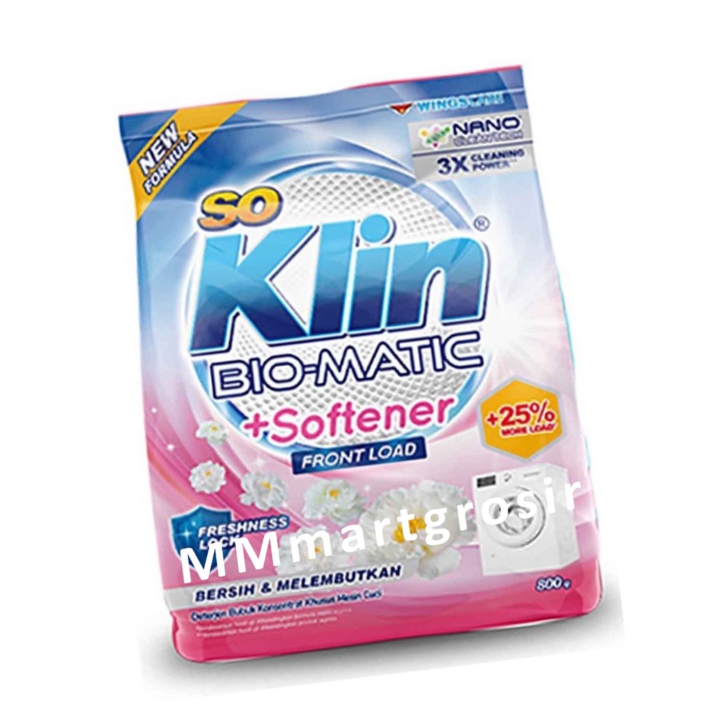 So Klin Softergent/ Front loard/ Deterjen Bubuk/ 800g