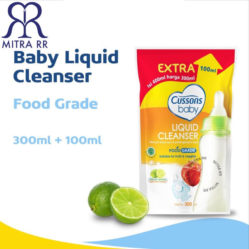 Cussons Baby Liquid Cleanser - Pembersih Botol Sayur Buah Bayi 300ml / 300+700ml / 300+450ml