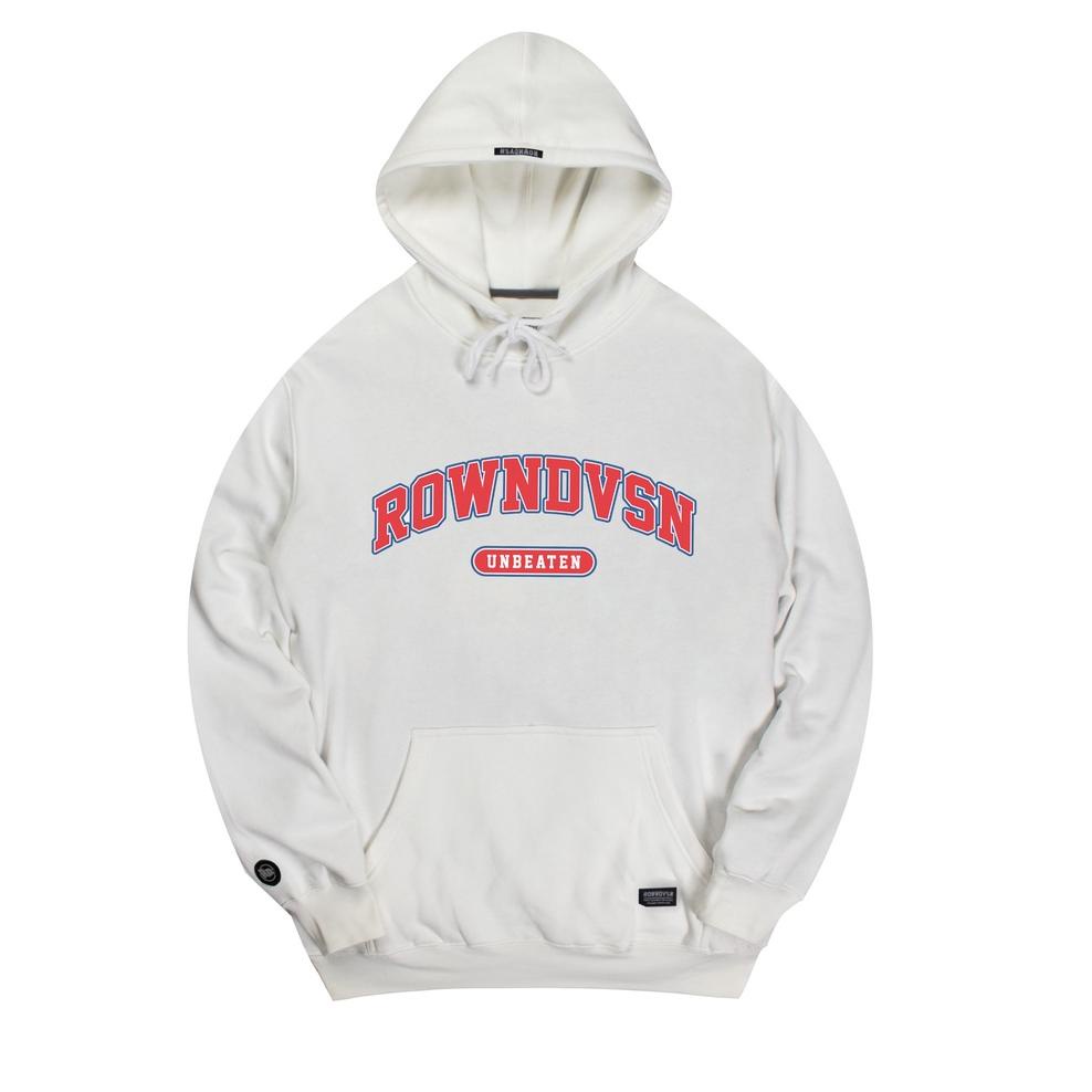 RECOMENDED Rown Division Official Pullover Hoodie White - Rowndvsn Jaket Mortey Putih - TC013