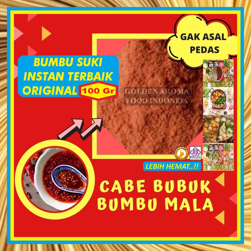 

Bumbu Shabu Instan Cabe Mala 100Gr Hotpot Sample Rasa Cabe Mala Kecil Halal Suki Steamboat Sabu Kuah Soup Original Stemboat Steambot Steamboot Sukiyaki Grill Bakar Instant Gafi Murah Enak Terbaik Premium Promo Rekomendasi
