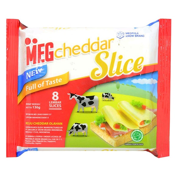 Promo Harga MEG Cheddar Slice 128 gr - Shopee