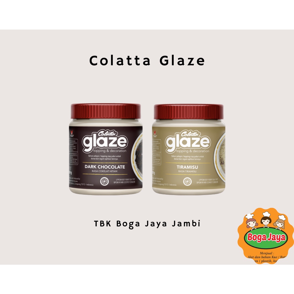 

COLATTA GLAZE DARK/TIRAMISU [KEMASAN 250gr]