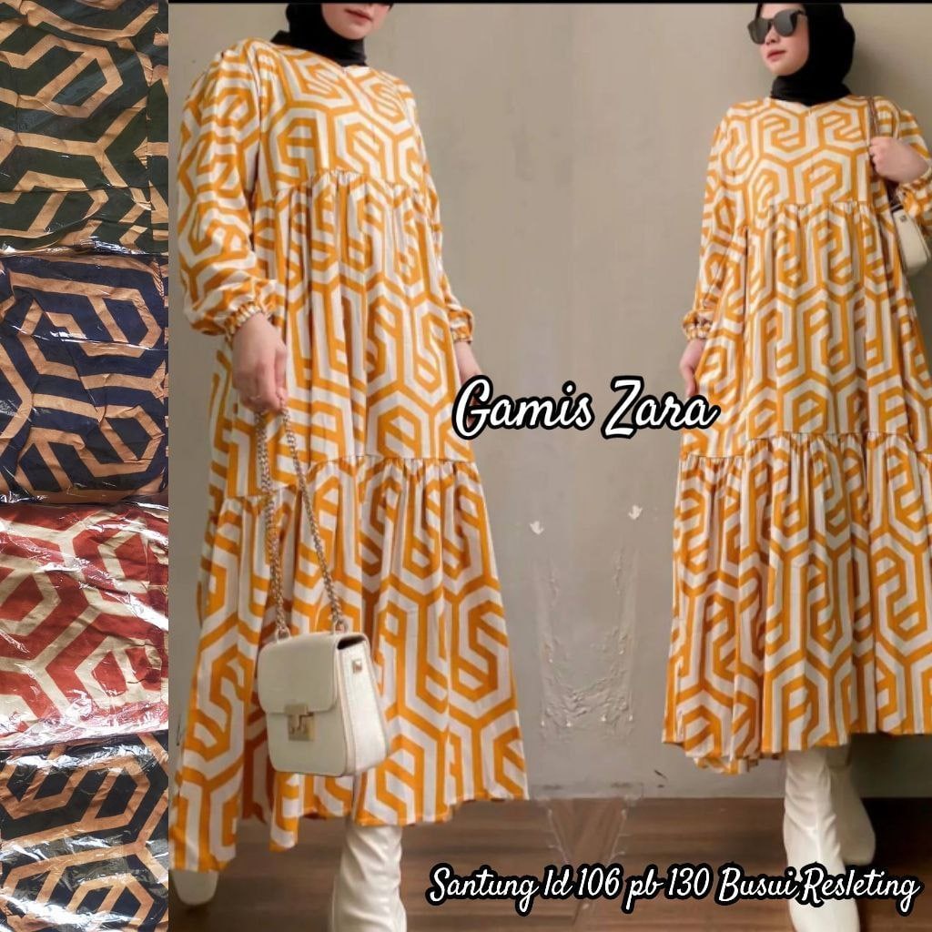 Gamis Rayon Premium Motif Branded Model Terbaru Full Kancing LD 110 // Gamis Lebaran Terbaru 2023 // Gamis Murah Berkwalitas