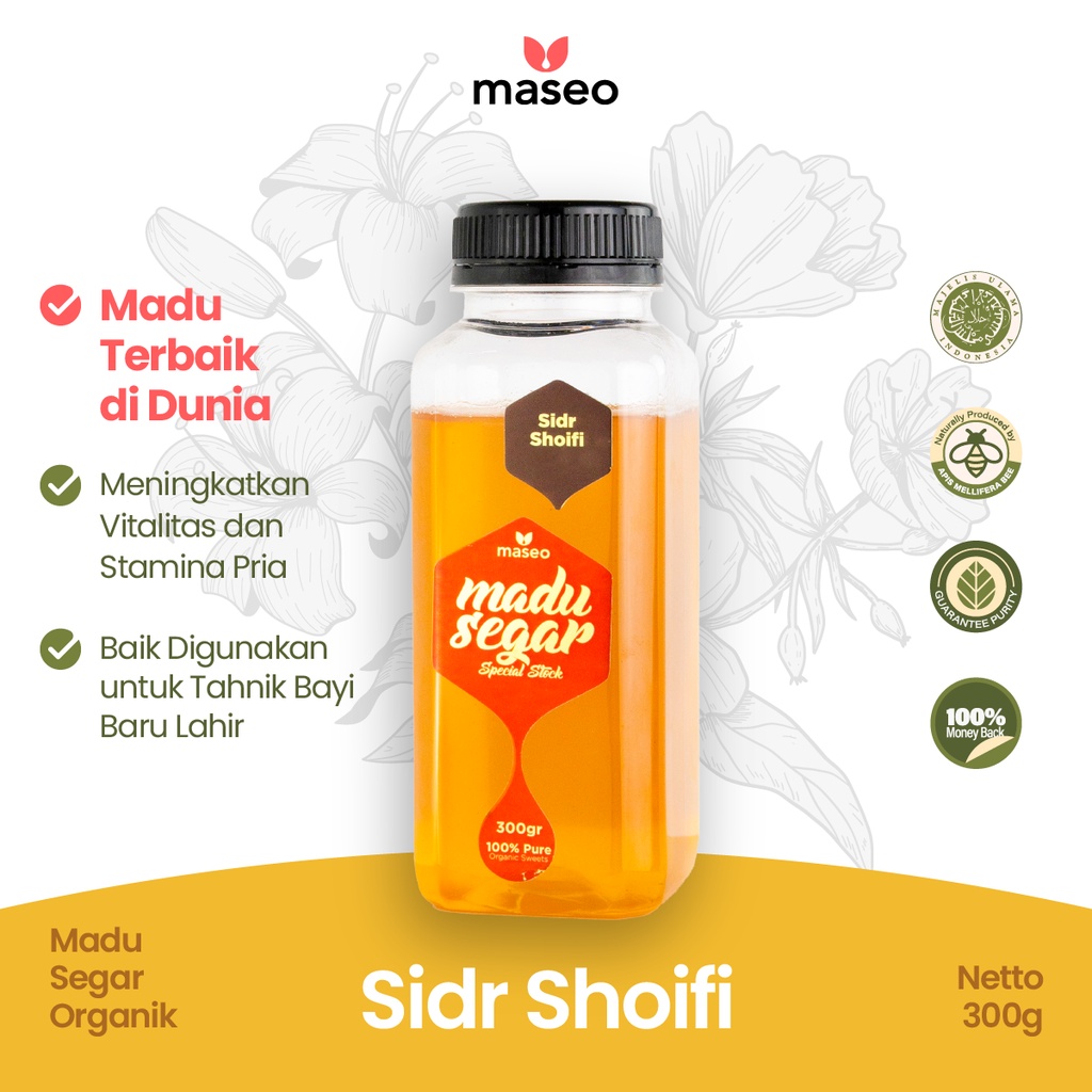 

Madu Yaman Sidr Shoifi 300gr Maseo Nextar Nektar Bunga Sidr Shoifi Gunung Murni Asli 100% Herbal Program Hamil Promil Penyubur Kandungan Penambah Vitalitas Stamina Pria Fresh Alami Honey Maseo