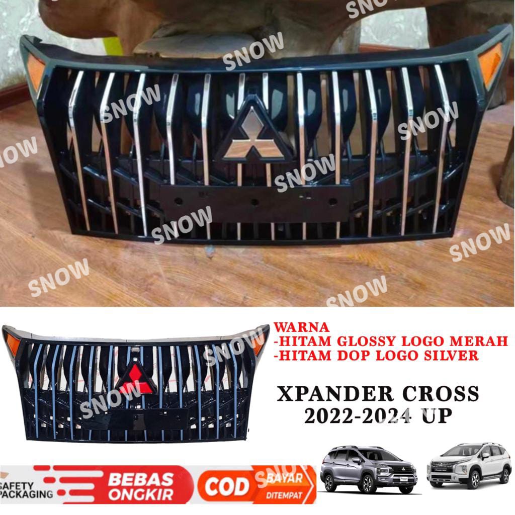 Grill Bumper Depan Xpander Cross 2023 2024 Prado Hitam Glossy Doff