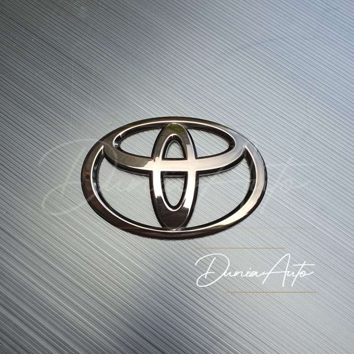 EMBLEM LOGO BLACK CHROME TOYOTA FORTUNER VRZ BELAKANG