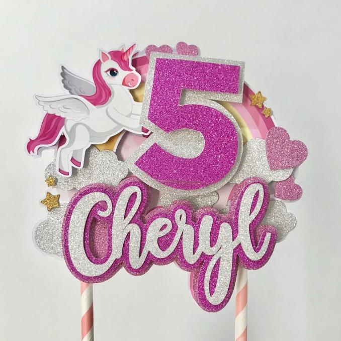 Cake topper 3D Unicorn SALE