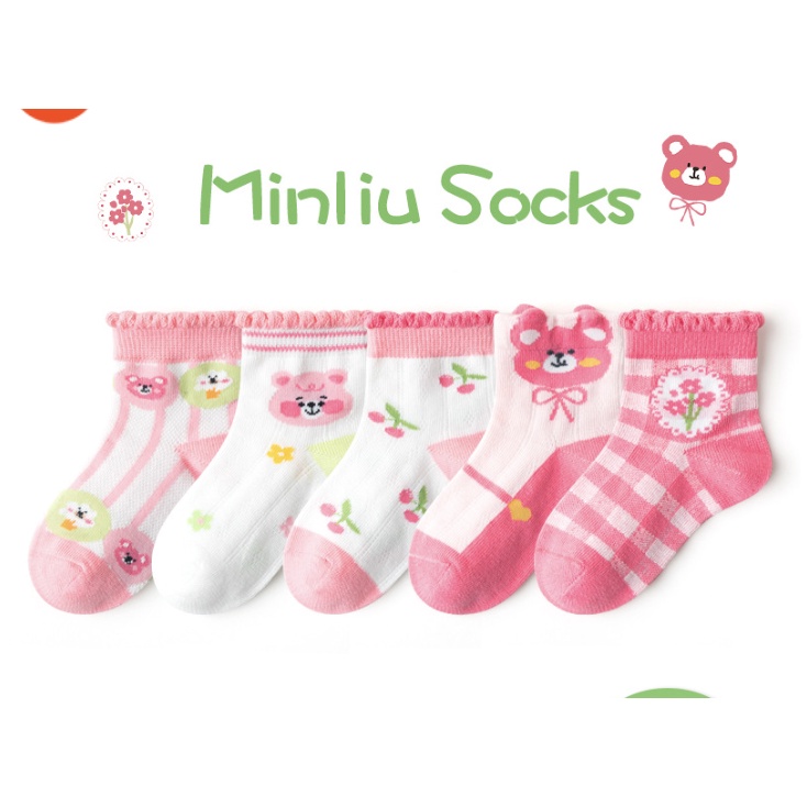 babyfit kaos kaki korea anak perempuan new 2023 kids sock import ml-0318