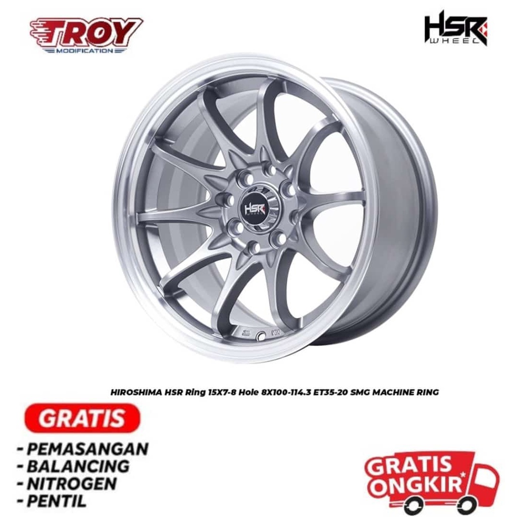 Velg Celong 7/8 Racing CE28 HSR HIROSHIMA R15 Brio,Avanza,Sigra,Yaris,Agya,Ayla,Vios,Calya,Jazz,Xeni