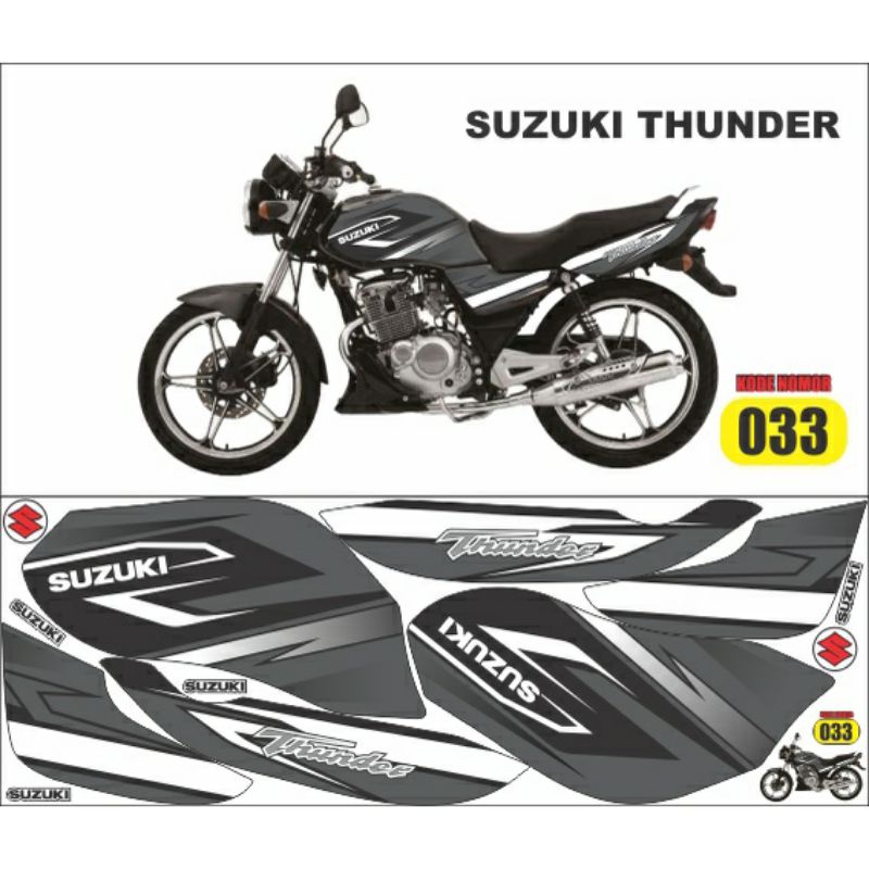 Striping Stiker thunder 125 lis variasi Suzuki Thunder sticker body thunder