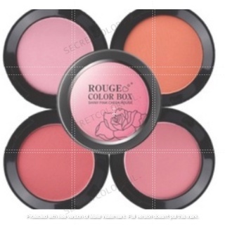 SECRETCOLORFUL~BIOAKUA Rouge Color Box Blush pemerah pipi shinny