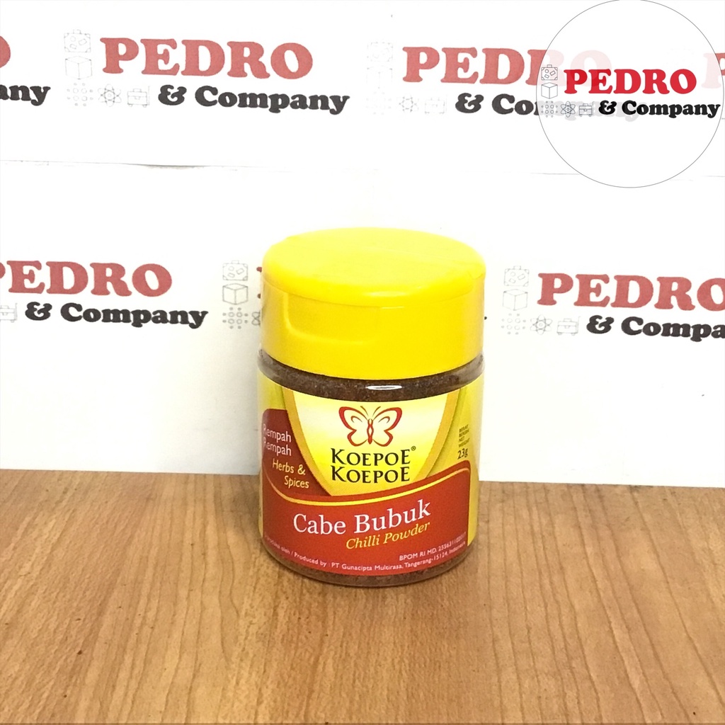 

Koepoe koepoe cabe bubuk chilli powder 23 gram - kupu kupu spice