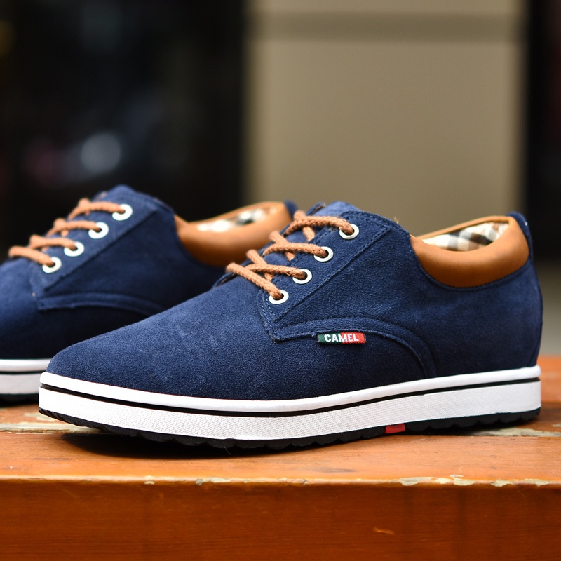Import Klasik Kulit Asli Sepatu Casual Peninggi Badan Pria Sol Tebal Brogues Oxfords Pernikahan Cowok Dewasa Kuliah Kekinian Tali Formal 269