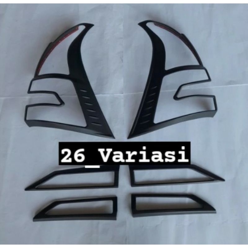 List Garnish Lis Lampu Belakang All New Avanza Xenia Veloz 2019-2021 Hitam Doff