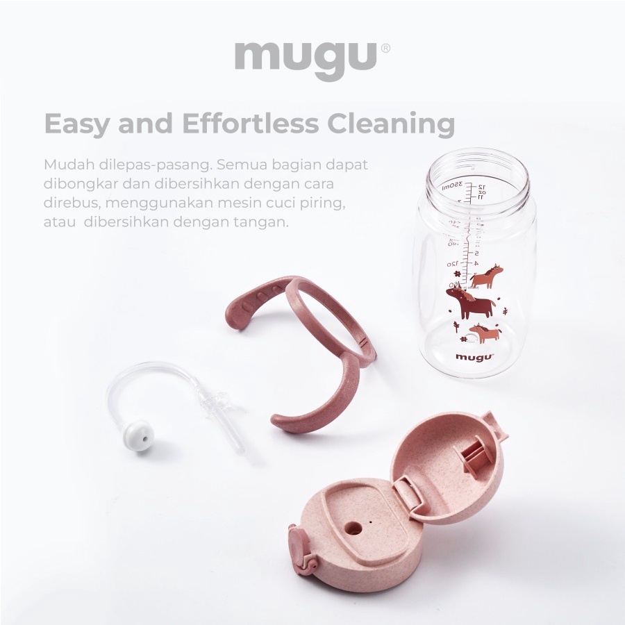 MUGU WHEAT STRAW TRITAN TRAINING BOTTLE 220ML