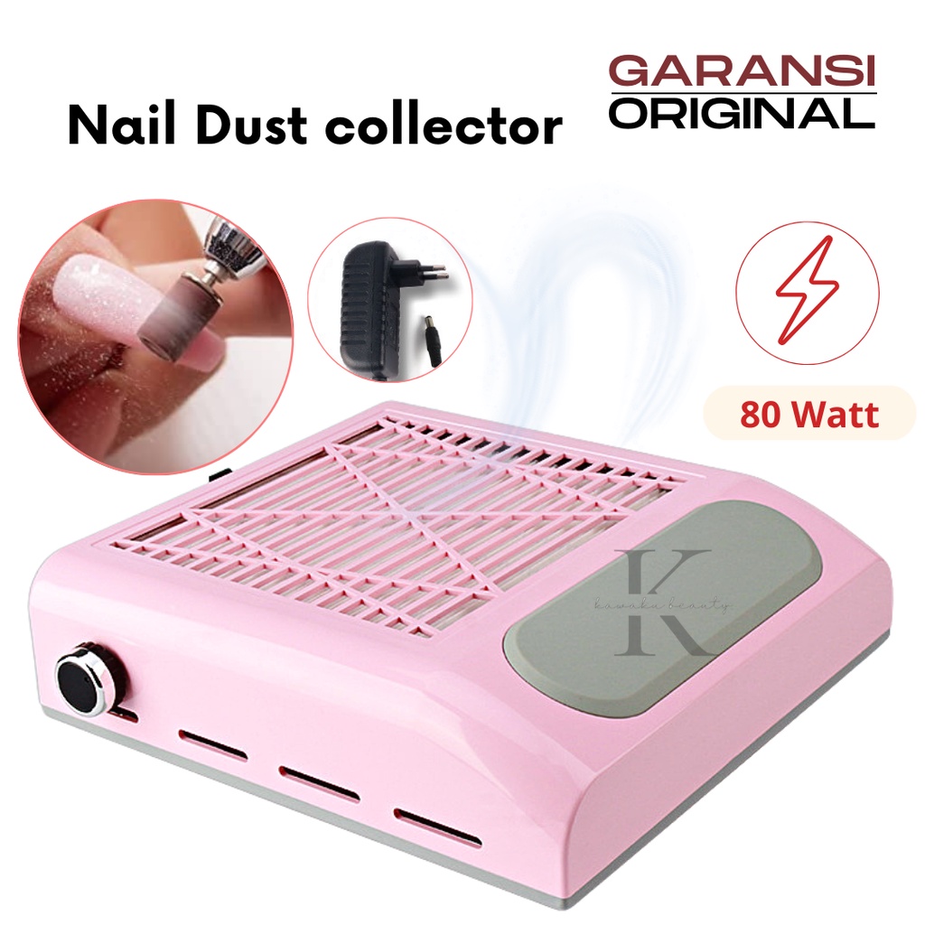 80W Nail Dust Collector Adjustable Speed Electric/ Vacuum Cleaner Manicure Machine Tools/ Mesin Sedot Debu Kuku