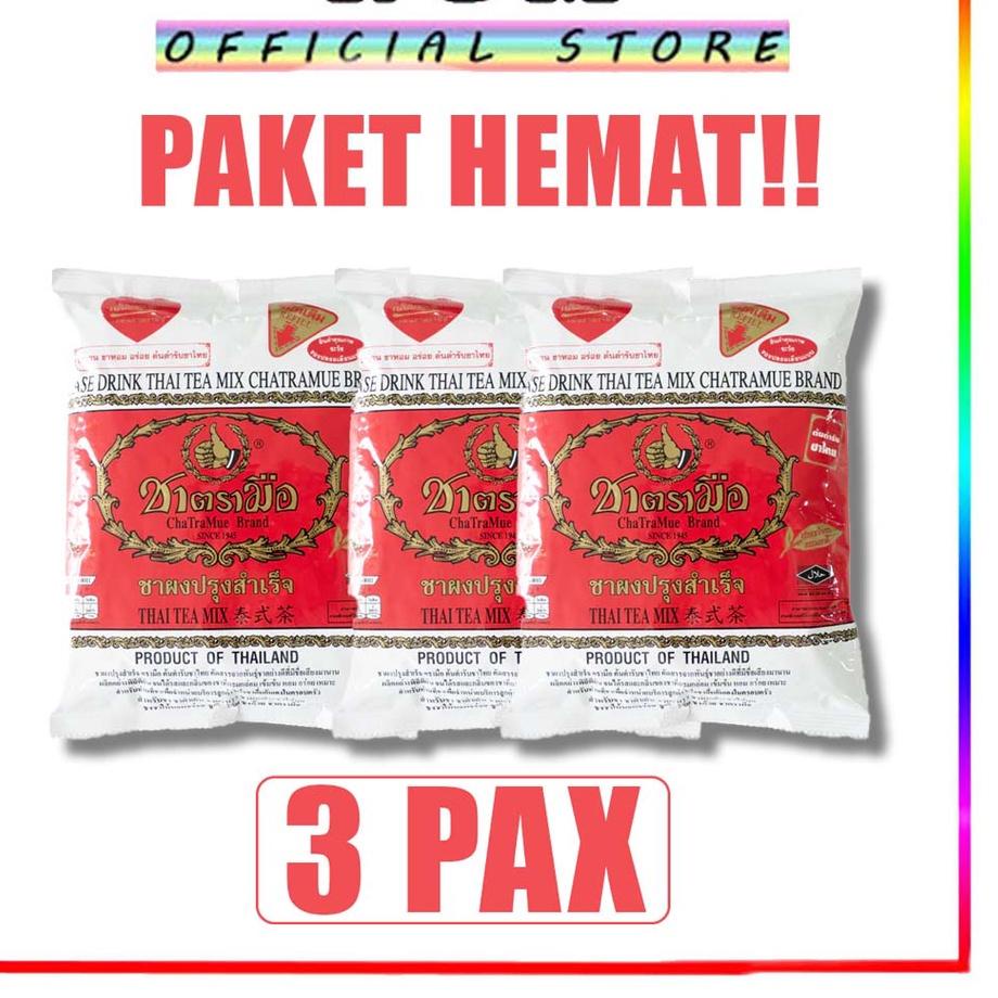 

♝ RGM PAKET HEMAT THAI TEA ORIGINAL 400gr x 3bungkus ✾