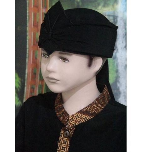Terbaruϟday IKET KEPALA SUNDA JAWA BLANGKON ANAK dan DEWASA HITAM POLOS TUTUP