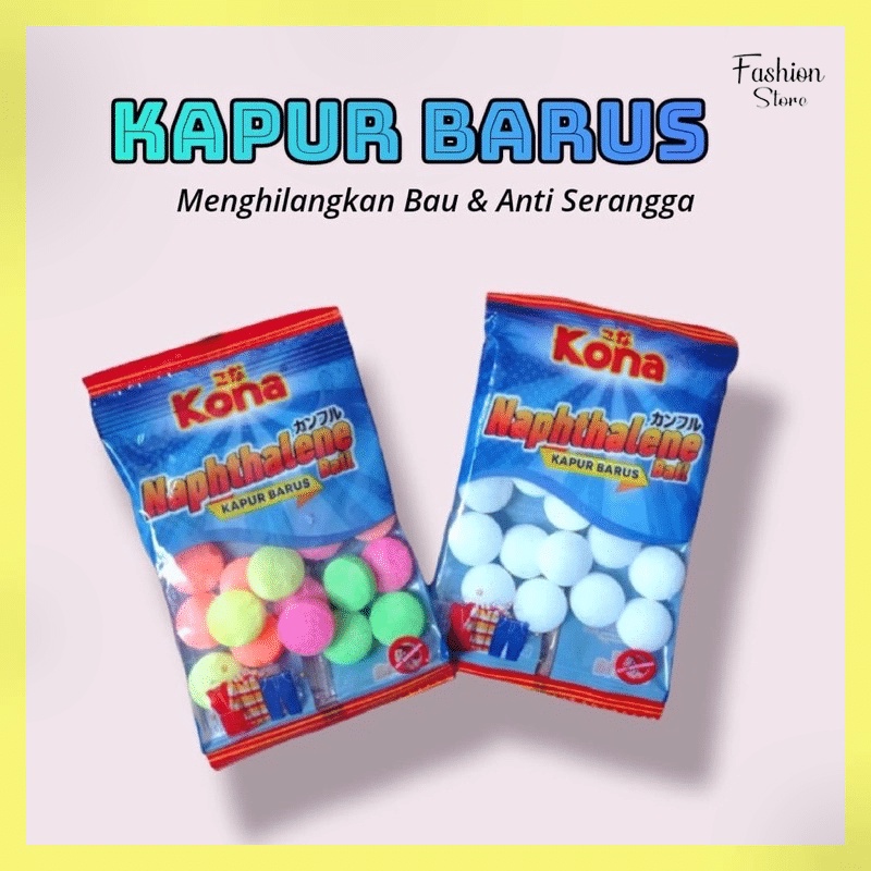 FS-KAPUR BARUS LEMARI BAJU PAKAIAN / KAMPER TOILET/KAMAR MANDI ANTI SERANGGA KEMASAN 25gram