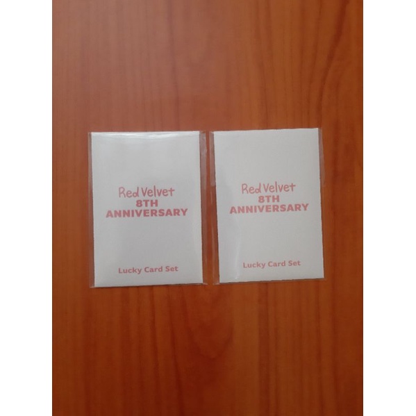 LUCKY CARD SET 8TH ANNIVERSARY RED VELVET IRENE SET