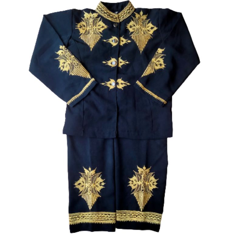 BAJU KARNAVAL ANAK ACEH/BAJU ACEH COWOK MOTIF PINTU ACEH 03