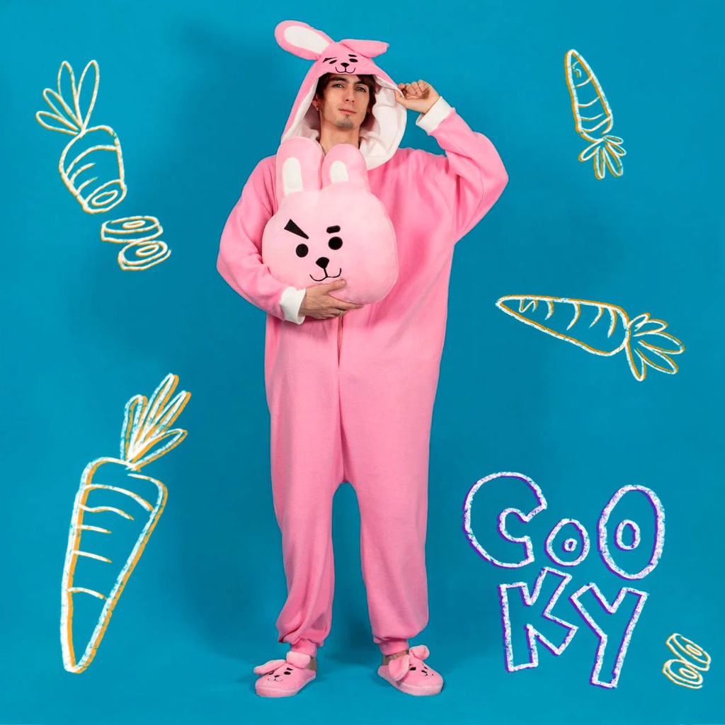 Kostum BT21 BTS Onesie Kigurumi Cosplay Chimmy Cooky Tata Mang Koya Piyama Dewasa