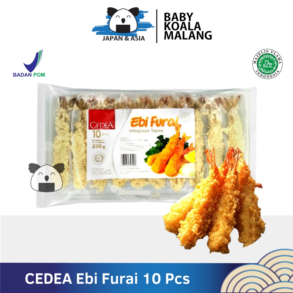 

CEDEA Ebi Furai Udang Goreng Bento 10 Pcs Halalll | Japan Braded Shrimp for Sushi