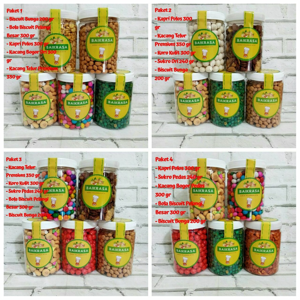 

Paket Bundling Cemilan Baikrasa A
