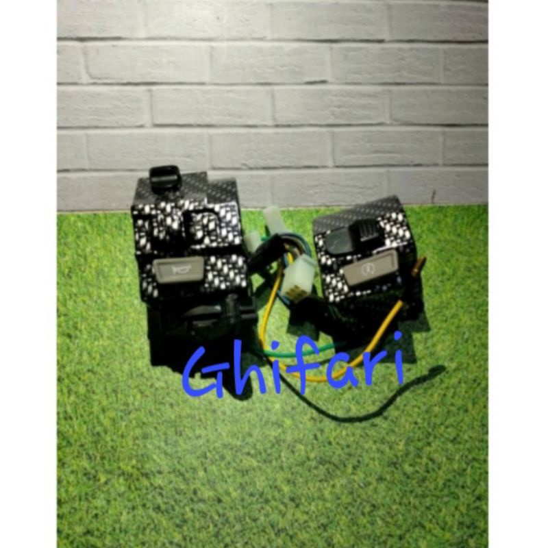 Saklar Holder Vega R New Karbon Satu Set Saklar Vega R New Karbon Kanan Kiri