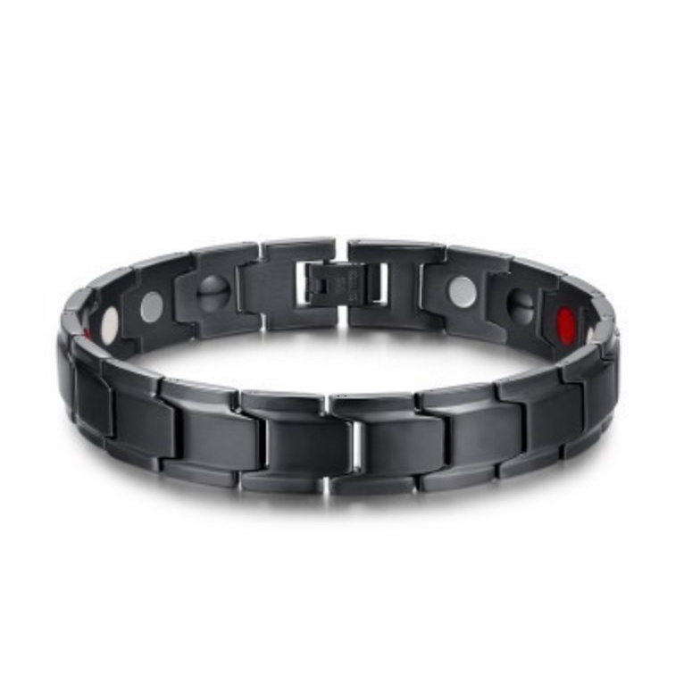 WTW  Aksesoris Pria Gelang Kesehatan Pria Bio Titanium Magnetic Bio Anti-Fatigue Bangle