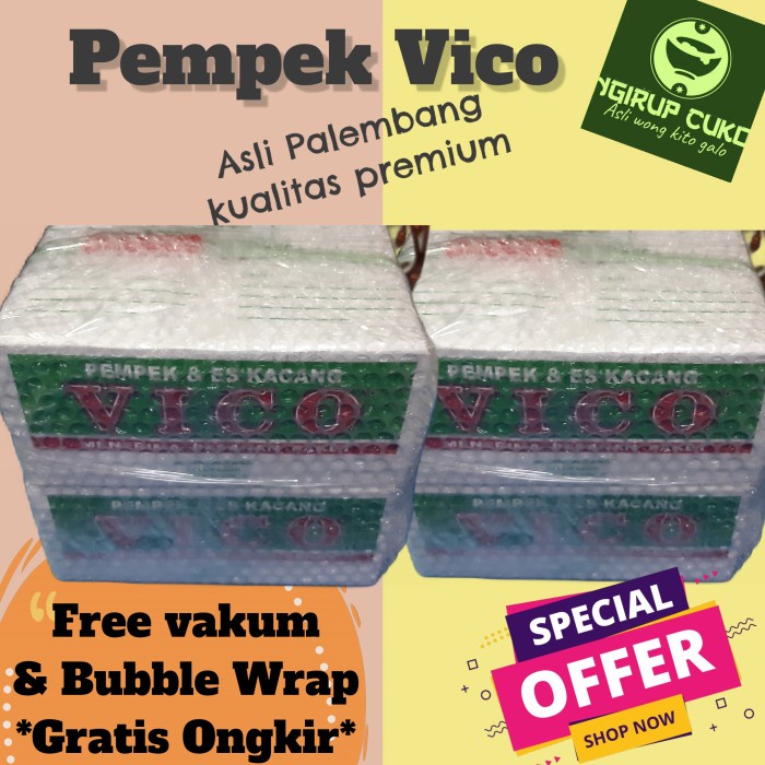 

Pempek Palembang Asli Vico - Paket Isi 90 Pempek Kecil