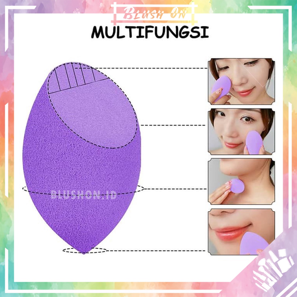 (Packing Plastik) Spons Beauty Blender Cuci Make Up Spons Muka