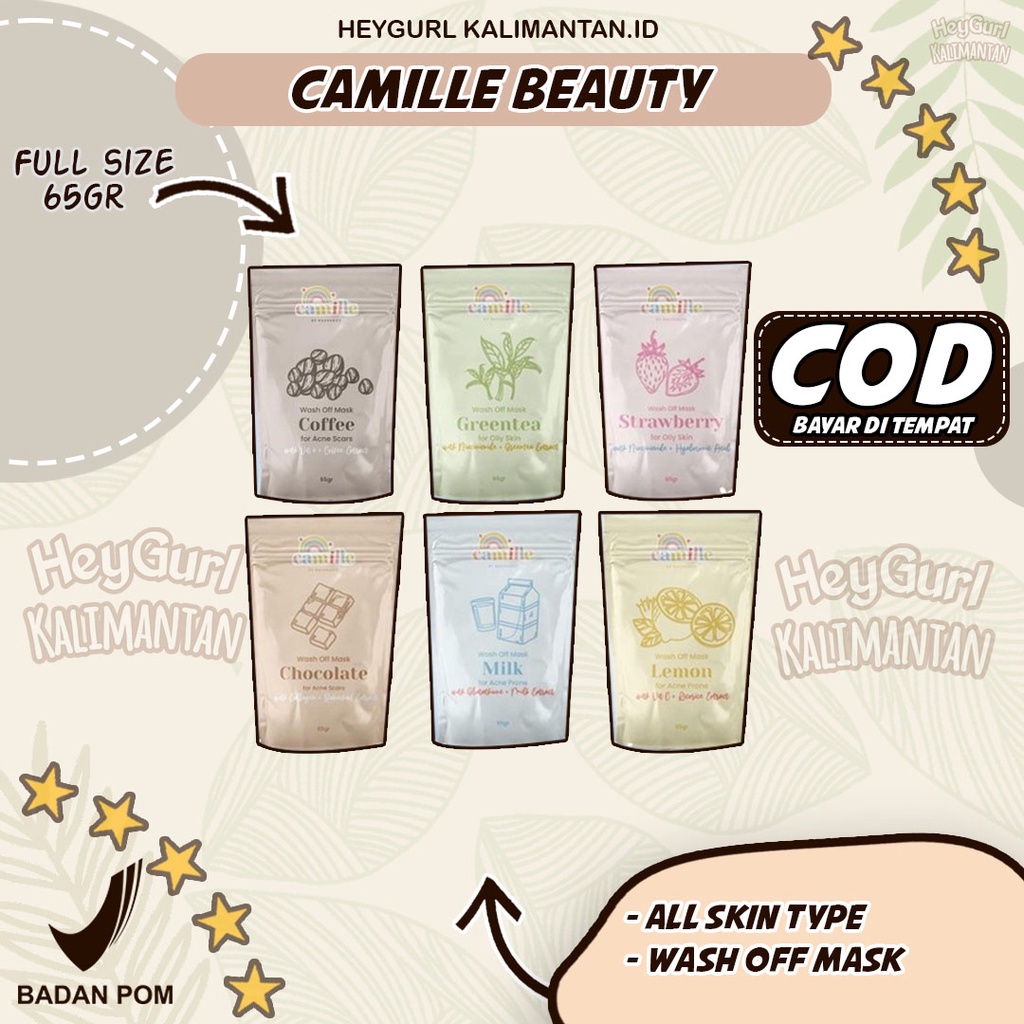 Camille cemil kemile camil camill beauty wash off mask official shop offline store 65gr full size