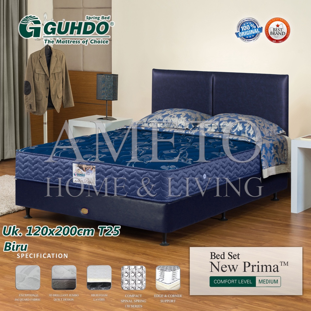 Guhdo Springbed New Prima 120x200 Atlantic Style Full Set