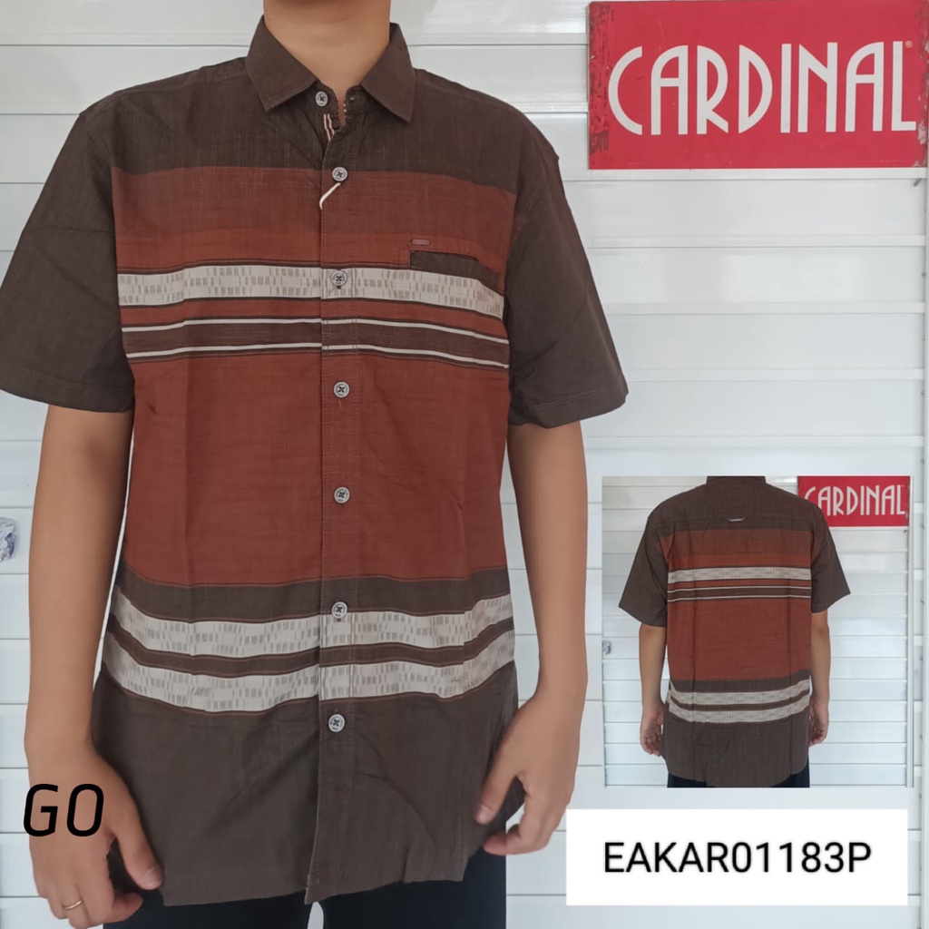 gof CRRB CARDINAL KEMEJA CASUAL Premium Hem Pria Baju Pendek Cowok Pakaian Pria