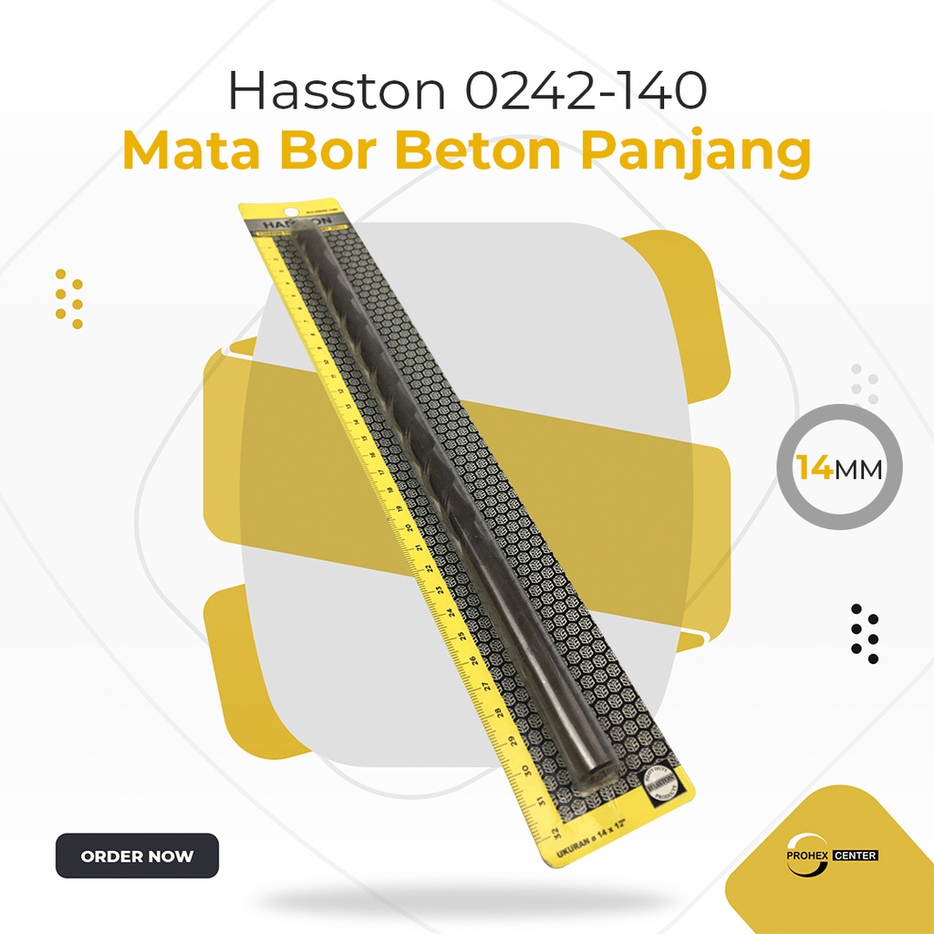 HASSTON SATUAN 30 CM Mata Bor Beton PANJANG 10 12 14 16 Tembok