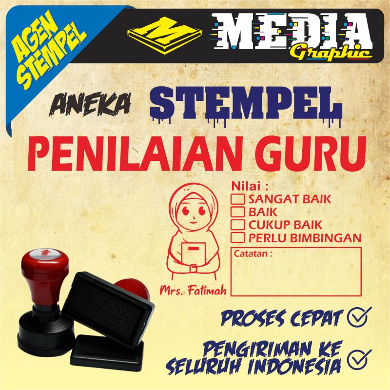 

STEMPEL PENILAIAN GURU / STEMPEL FLASH / STEMPEL MURAH