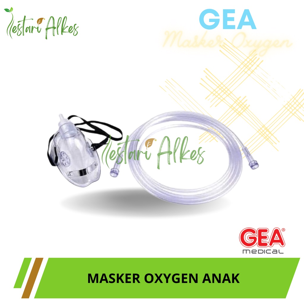 Masker Oksigen GEA Anak - Oxygen Mask Child