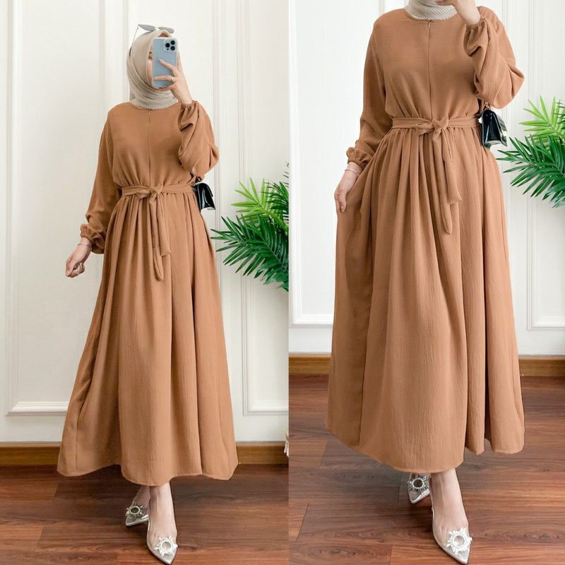 BAVINA MAXI DRESS CRINCLE TALI