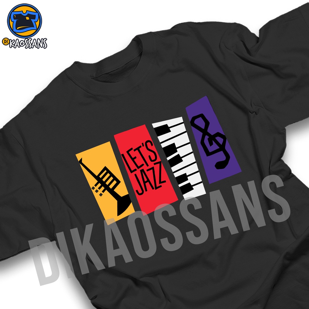 Kaos JAZZ Tshirt baju distro cotton combed 30s UNISEX KAOS MUSIK JAZZ LOVERS