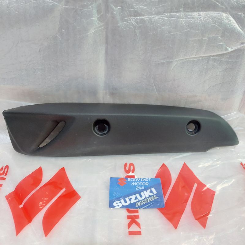 PRODUK ASLI COVER TUTUP PELINDUNG KNALPOT HITAM HAYATE 125 ORI SGP