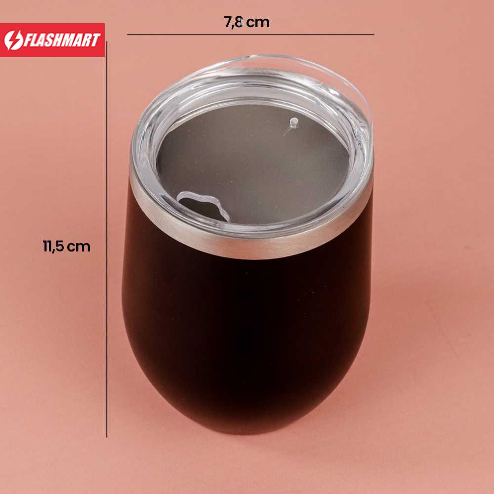 Flashmart Gelas Kopi Insulation Mug Lid Vacuum Sealed Cup 350ml - BC123