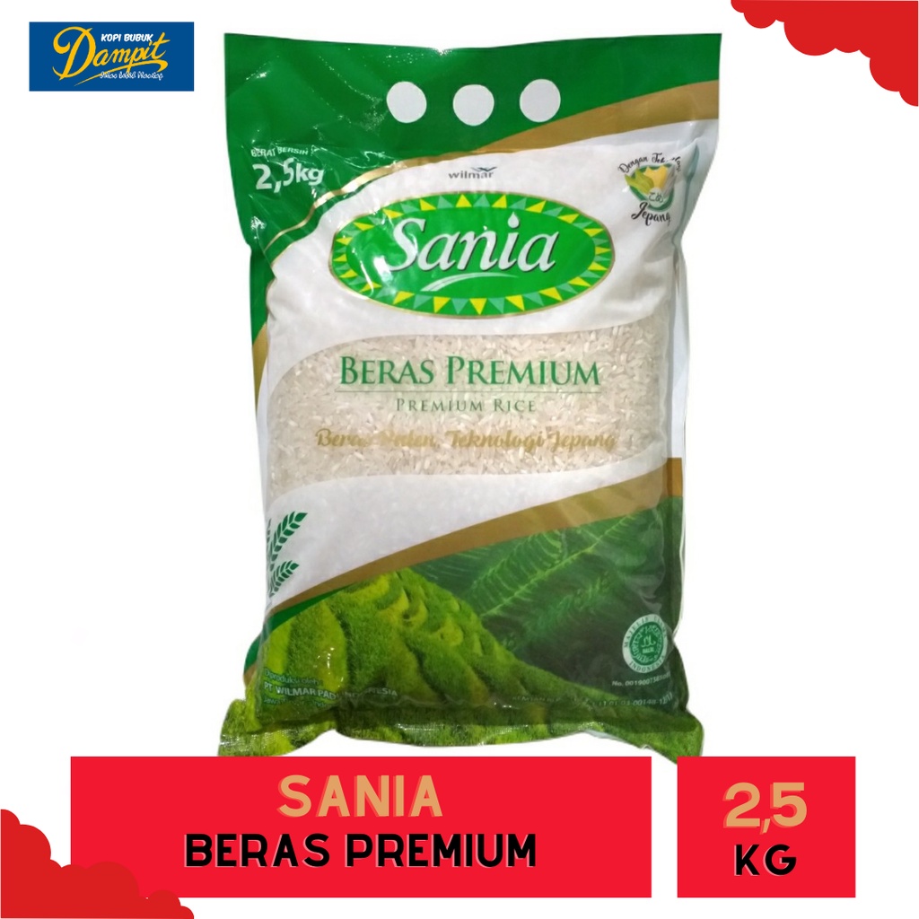 BERAS SANIA 2,5kg / BERAS PREMIUM / BERAS PREMIUM SANIA / BERAS SANIA