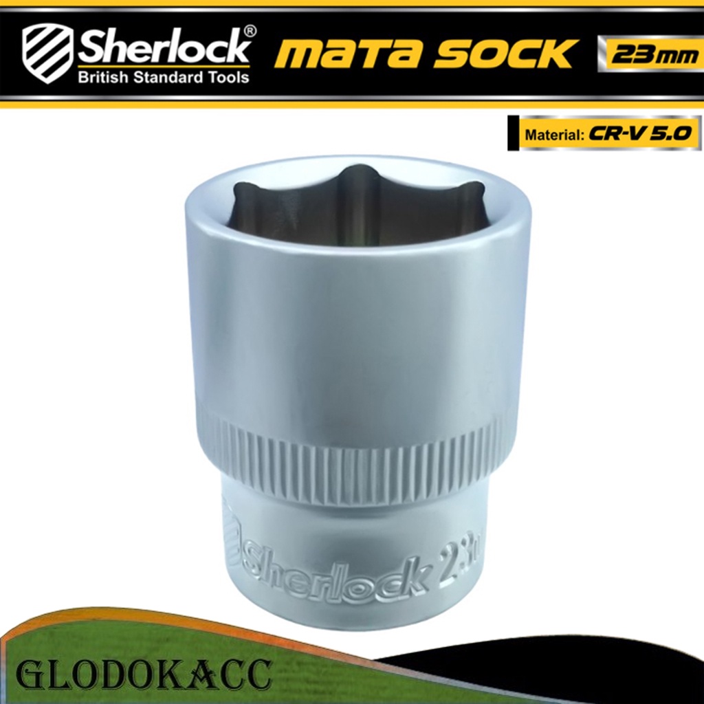 Kunci Shock 23 mm 6 PT / Sherlock Mata Sok/Sock 1/2 inch