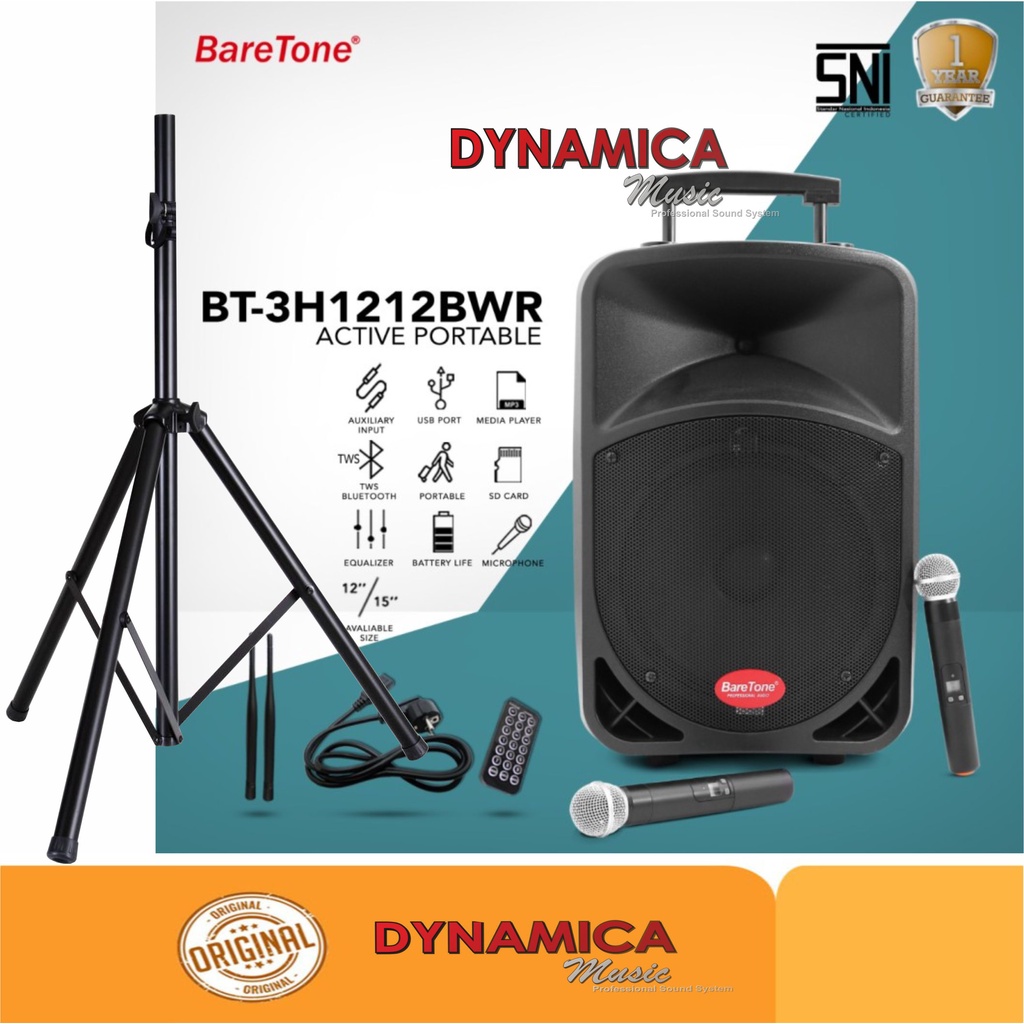 SPEAKER PORTABLE 12" BARETONE 1212BWR | 1212 BWR
