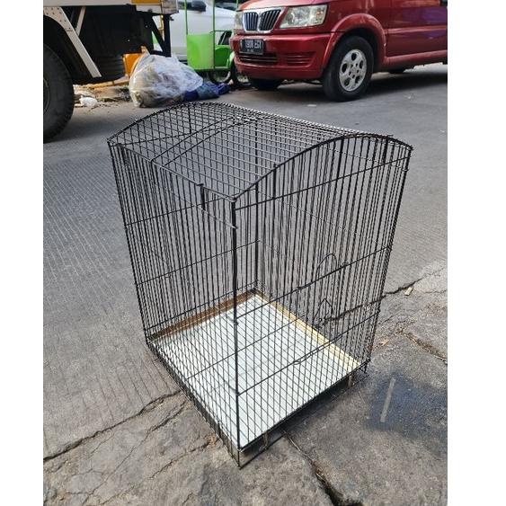 MENARIK KANDANG SANGKAR KOTAK BESI GANTUNG ( No 2 ) Kandang Besi Lipat Gantung Sangkar Besi Lipat Ga