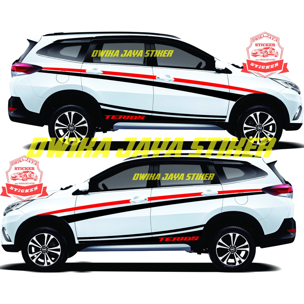 Stiker stiker mobil terios cutting stiker mobil terios terbaru