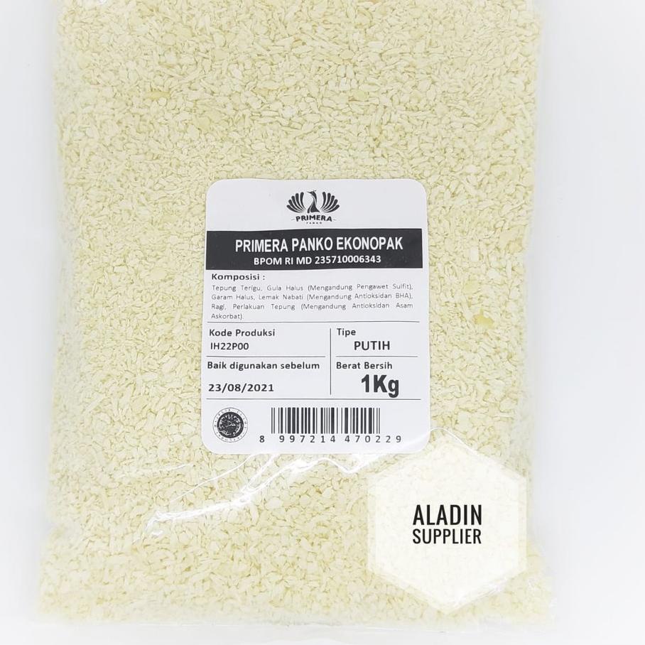 

[ Bisa Cod ] Tepung Panko Putih 1 kg Tepung Roti Bread Crums Premium Primera Halal Big Sale !!