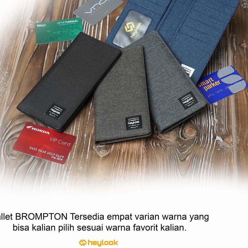 ☃ HEYLOOK Official - Dompet Pria Panjang Brompton Dompet Denim Panjang Lipat Premium Pria Distro ☑