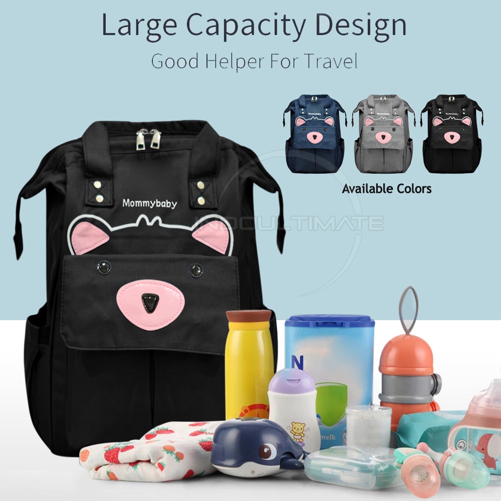 Mommy Bag BABY LEON Tas Bayi Ransel Besar Tas Perlengkapan Bayi Baby Kecil Tas Botol Susu CC-791